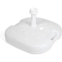 Big Buy Cooking Pied Parasol 16l Blanc Stabilité Et Légèreté Pour Parasol -