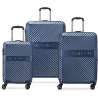 Delsey Securitech von Paris - Gepäckset Patrouille - 3 -Stück - Handgepäck 37L + Rampand 75L und 110, Valise, Bleu