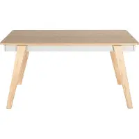 Beliani Table De Repas Phola Bois Clair
