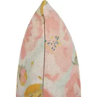 Beliani Coussin Zahriye 45 X 45 Cm Floral Rose