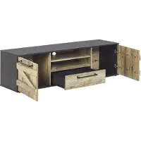 Beliani Meuble Tv Bois Clair Salter