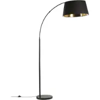 Beliani Lampadaire en métal noir avec Yabus en cuivre