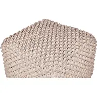 Beliani Pouf Kingri Taupe