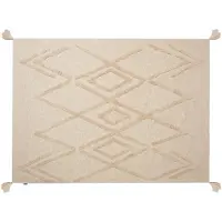 Beliani Couverture Morbi Coton 130 X 180 Cm Beige