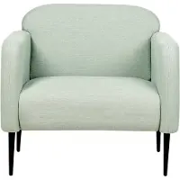 Beliani Fauteuil Stouby Lin Vert Clair