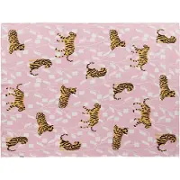 Beliani Couverture Nerai Coton 130 X 170 Cm Multicolore