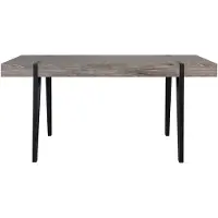 Beliani Table De Repas Adena Bois Foncé