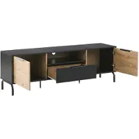 Beliani Meuble Tv Noir Arkley