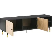 Beliani Meuble Tv Noir Abilen