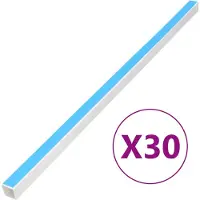 vidaXL Goulottes de câbles autocollantes 25x16 mm 30 m PVC