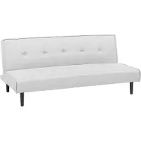 Beliani Canapé-Lit Visby Gris Clair