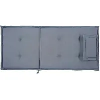 Beliani Lot De 2 Coussins En Tissu Bleu Pour Chaises De Jardin Toscana/Java