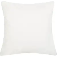 Beliani Coussin Peperomia Coton 45 X 45 Cm Motif De Plante Blanc
