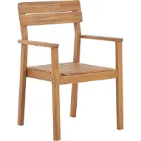 Beliani Lot de 4 chaises de jardin en bois d'acacia Fornelli Lumarko