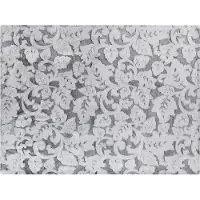 Beliani Couverture KOSI 150 x 200 cm Gris clair