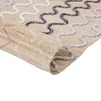 Beliani Tapis de jute 160 x 230 cm Beige SOGUT (160 x 230 cm)
