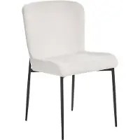 Beliani Ensemble de 2 chaises de salle à manger cassées blanches Ada Lumarko