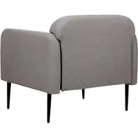 Beliani Fauteuil Stouby Lin Gris