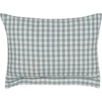 Beliani Coussin Talya 40 X 60 Cm À Carreaux Vert Menthe