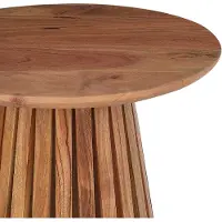 Beliani Table basse en bois d'acacia foncé, table moderne pour le salon