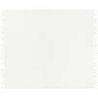 Beliani Couverture Chaohani Tissu 200 X 220 Cm Blanc Cassé