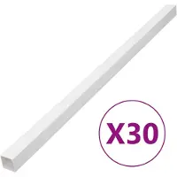 vidaXL Tuyaux d'installation 60x60 mm 30 m PVC
