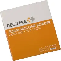 Decifera Foam Silicone Border Extra Thin 10 x 10 cm | 5 pièces