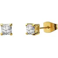 Lucardi Boucles d'oreilles or / transparent
