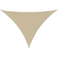 vidaXL Voile de parasol tissu oxford triangulaire 3x3x4,24 m beige