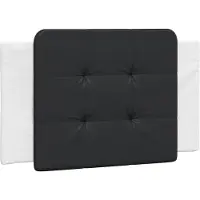 vidaXL Coussin de tête de lit "Zadar" noir et blanc 90 cm similicuir