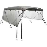 vidaXL 3-Bow Bimini-Top avec panneaux latéraux en maille 183x(137-152)x137 cm
