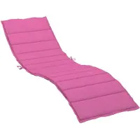 vidaXL Coussin de chaise longue rose tissu oxford