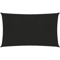 vidaXL Voile d'ombrage 160 g/m² Noir 3x6 m PEHD