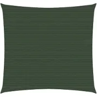 vidaXL Voile d'ombrage 160 g/m² Vert foncé 5x5 m PEHD