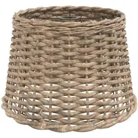 vidaXL Abat-jour Marron Ø40x26 cm osier