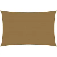 vidaXL Voile d'ombrage 160 g/m² Taupe 3x5 m PEHD