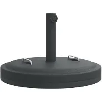 vidaXL Pied de parasol avec poignées pour mât Ø38/48 mm 25 kg Rond