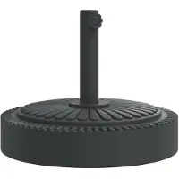 vidaXL Pied de parasol pour mât Ø38/48 mm 25 kg Rond