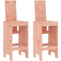 vidaXL Tabouret de bar 2 pcs. 40x42x120 cm bois massif douglas