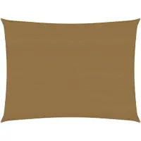 vidaXL Voile d'ombrage 160 g/m² Taupe 4x5 m PEHD