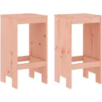 vidaXL Tabouret de bar 2 pcs. 40x36x75 cm bois massif Douglas
