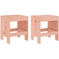 vidaXL Tabouret de jardin 2 pcs 40x36x45 cm bois massif douglas