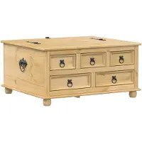 vidaXL Boîte de rangement Corona 90x78x45 cm bois de pin massif