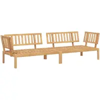 vidaXL Canapés d'angle de jardin en palettes 2 pcs. Bois massif acacia