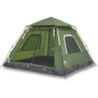 vidaXL Tente de camping dôme 5 personnes Vert Quick Release
