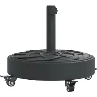 vidaXL Pied de parasol avec roulettes pour mât Ø38/48 mm 27 kg Rond
