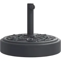 vidaXL Pied de parasol pour mât Ø38/48 mm 25 kg Rond