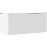 vidaXL Coffre blanc 100x42x46 cm Bois composite