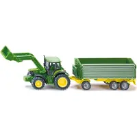 Siku 1:87 John Deere With Front Loader And Trailer (3131843) Vert