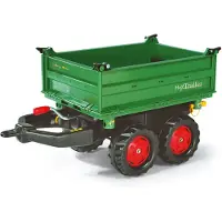 Rolly Toys Anhänger für Tretfahrzeuge, Dreiseitenkipper, Bordwände klappbar